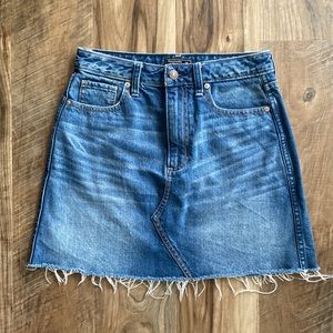 Abercrombie & Fitch Denim Skirt | Raw Hem //26